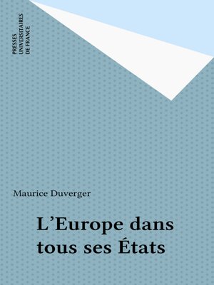 cover image of L'Europe dans tous ses États